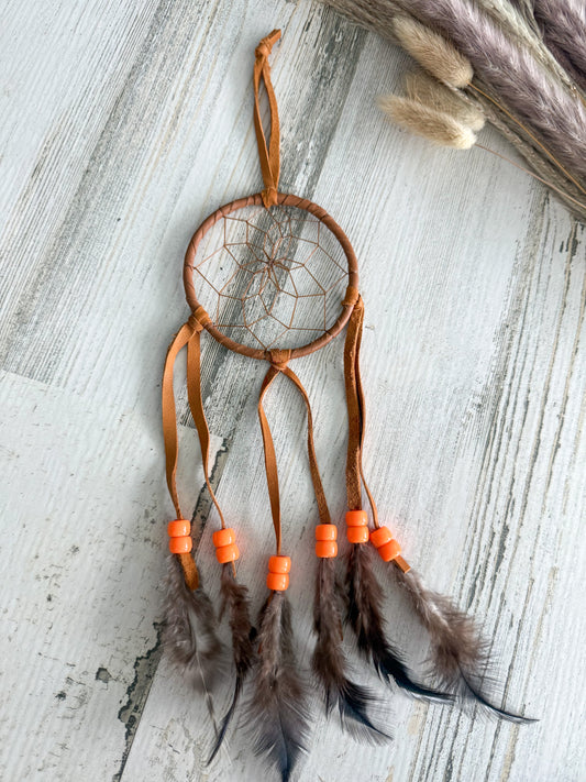 Native American 3" Dreamcatcher Brown
