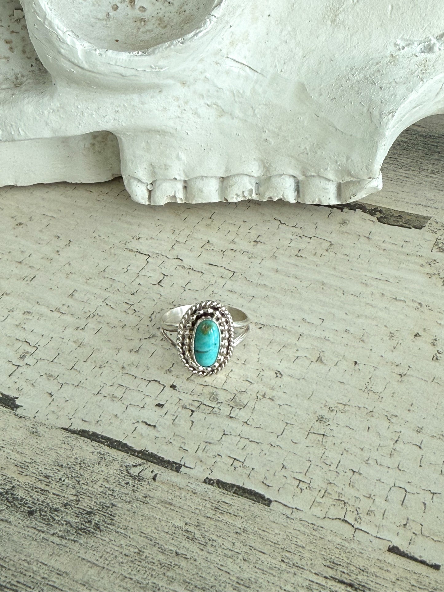 Native American Kingman Turquoise Ring 7