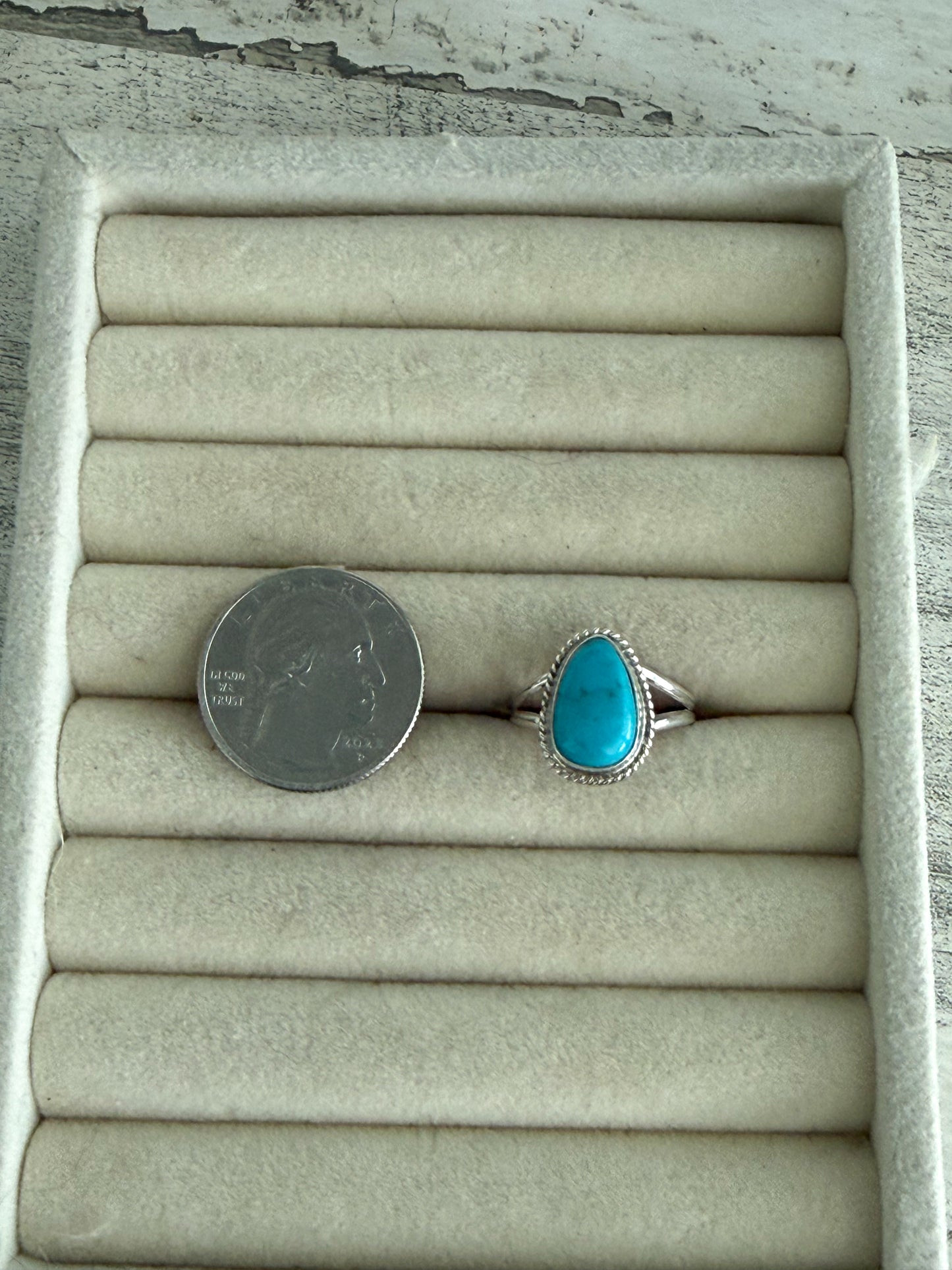 Native American Kingman Ring 8.5