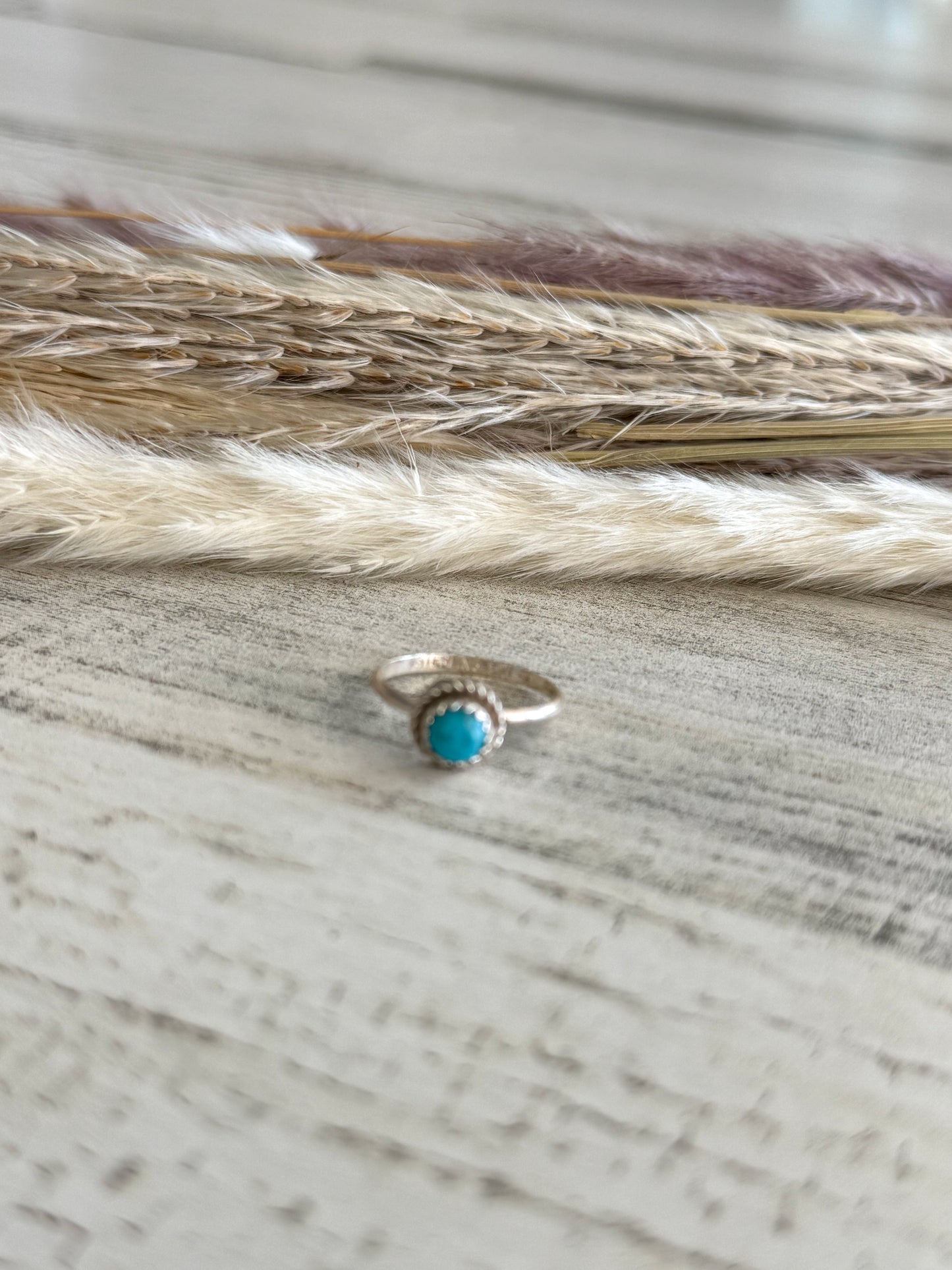 Native American Dainty Kingman Ring 5