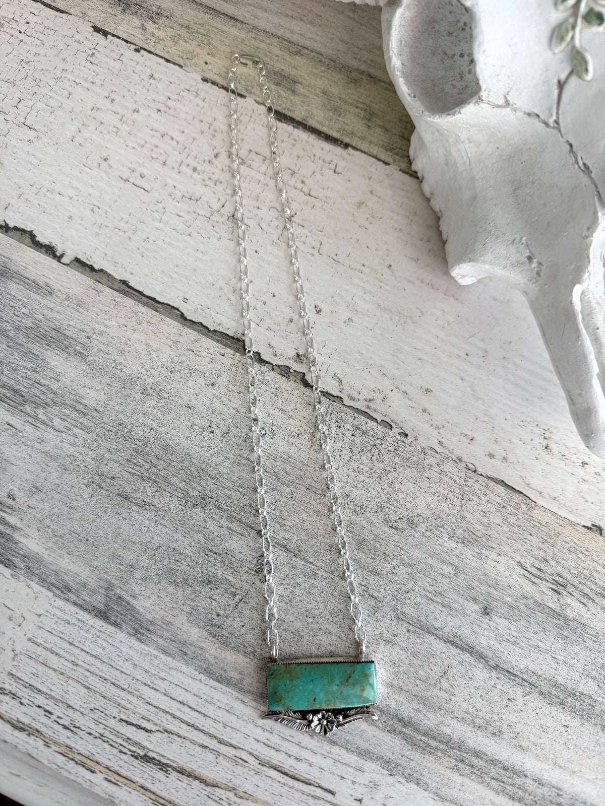 Native American Kingman Pendant 19" Necklace