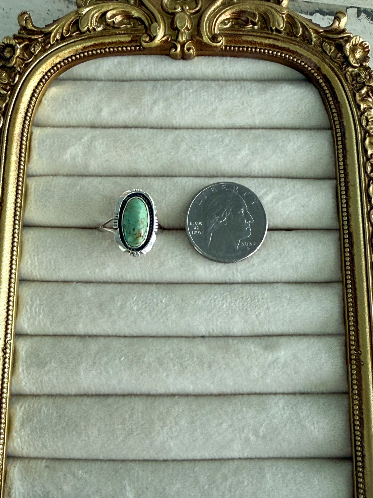 Native American Kingman Ring 7.5