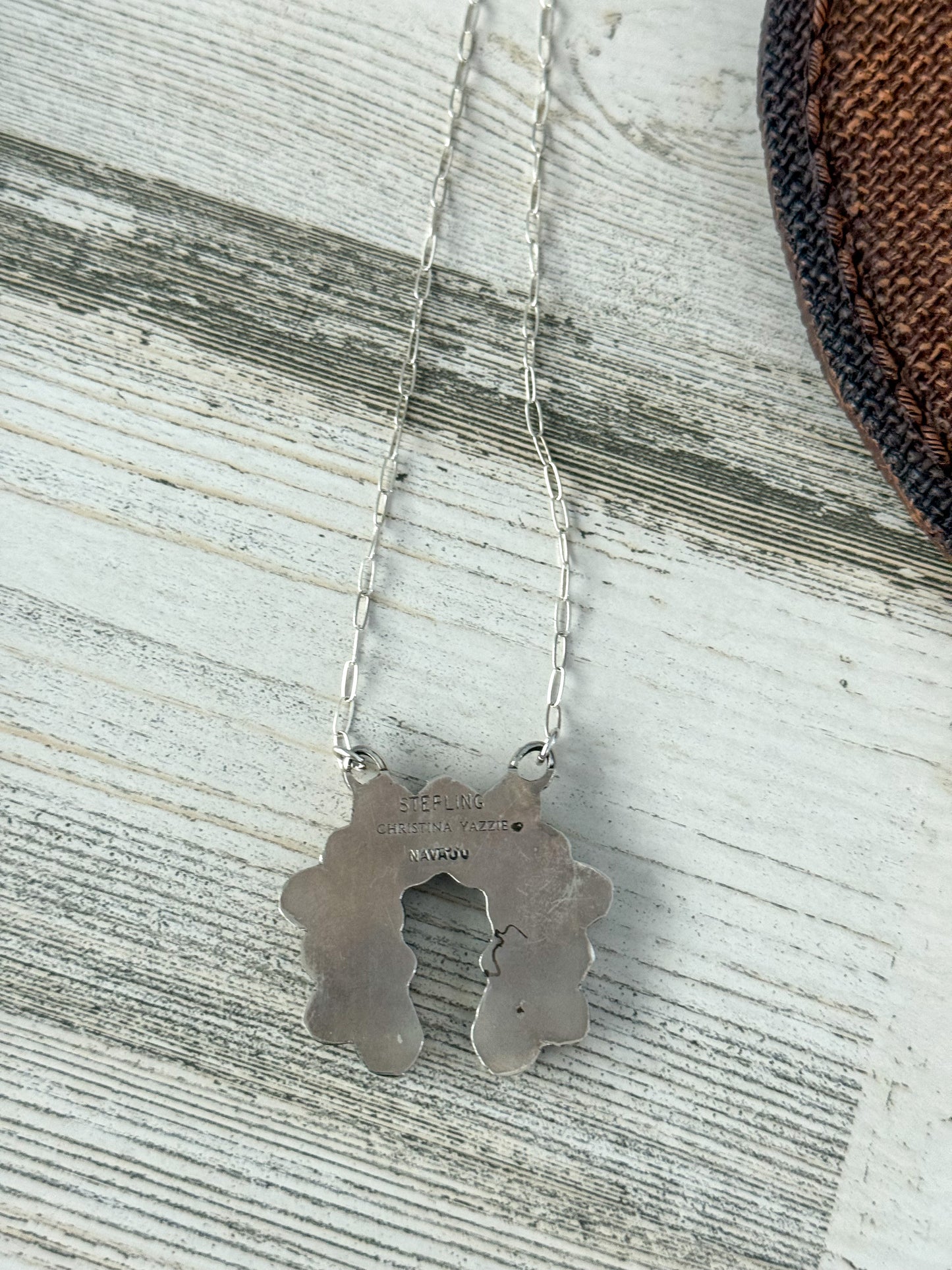 Native American Kingman Naja Necklace 16"