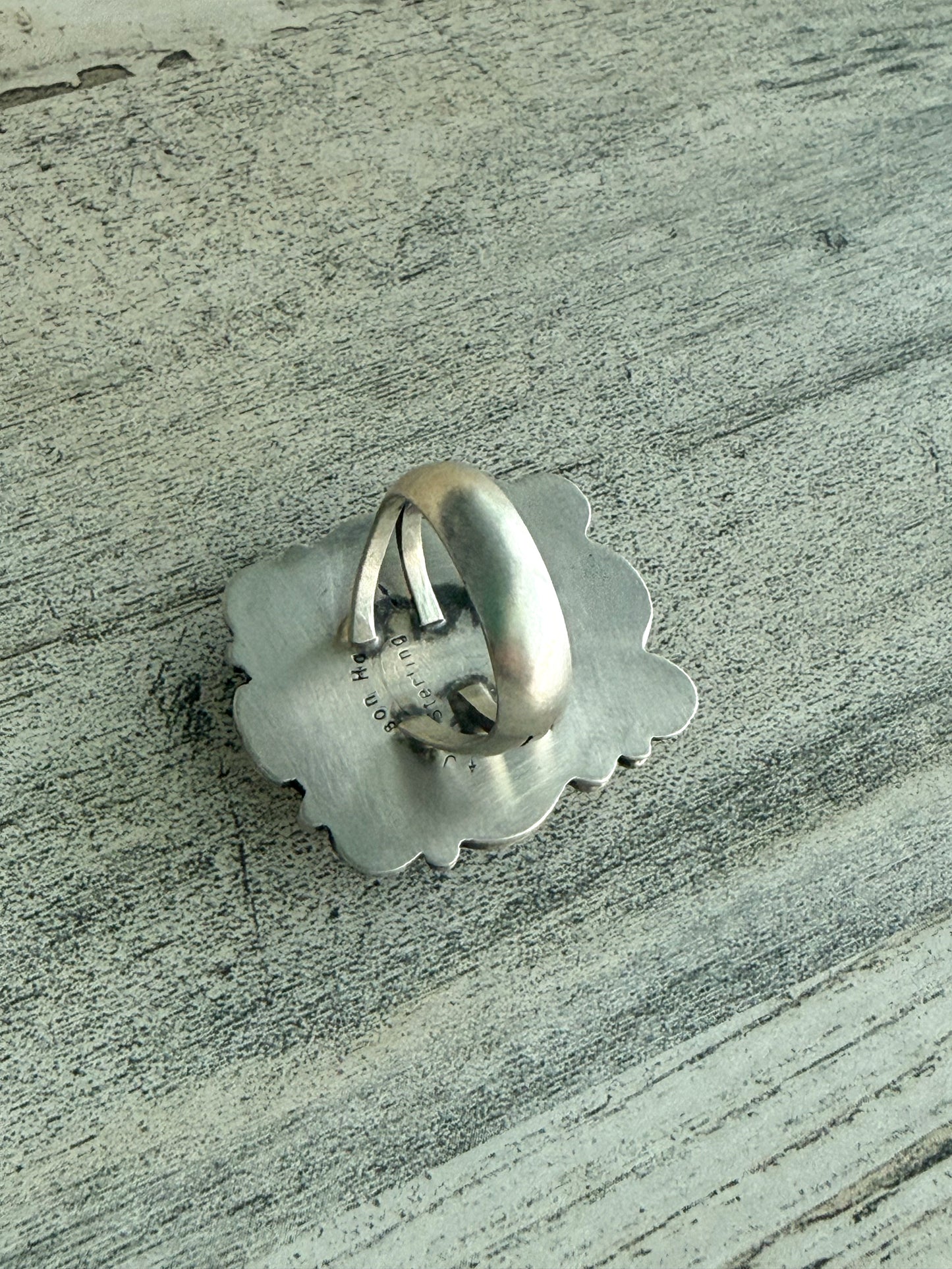 Native American Kingman Turquoise Ring 8