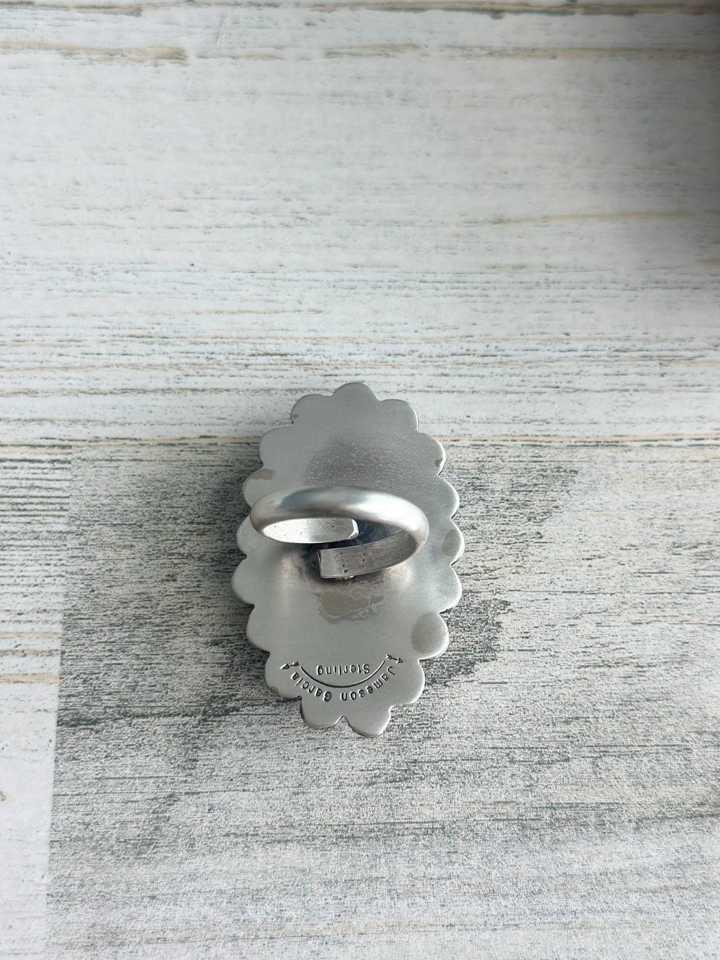Native Made SS #8 Adjustable Ring