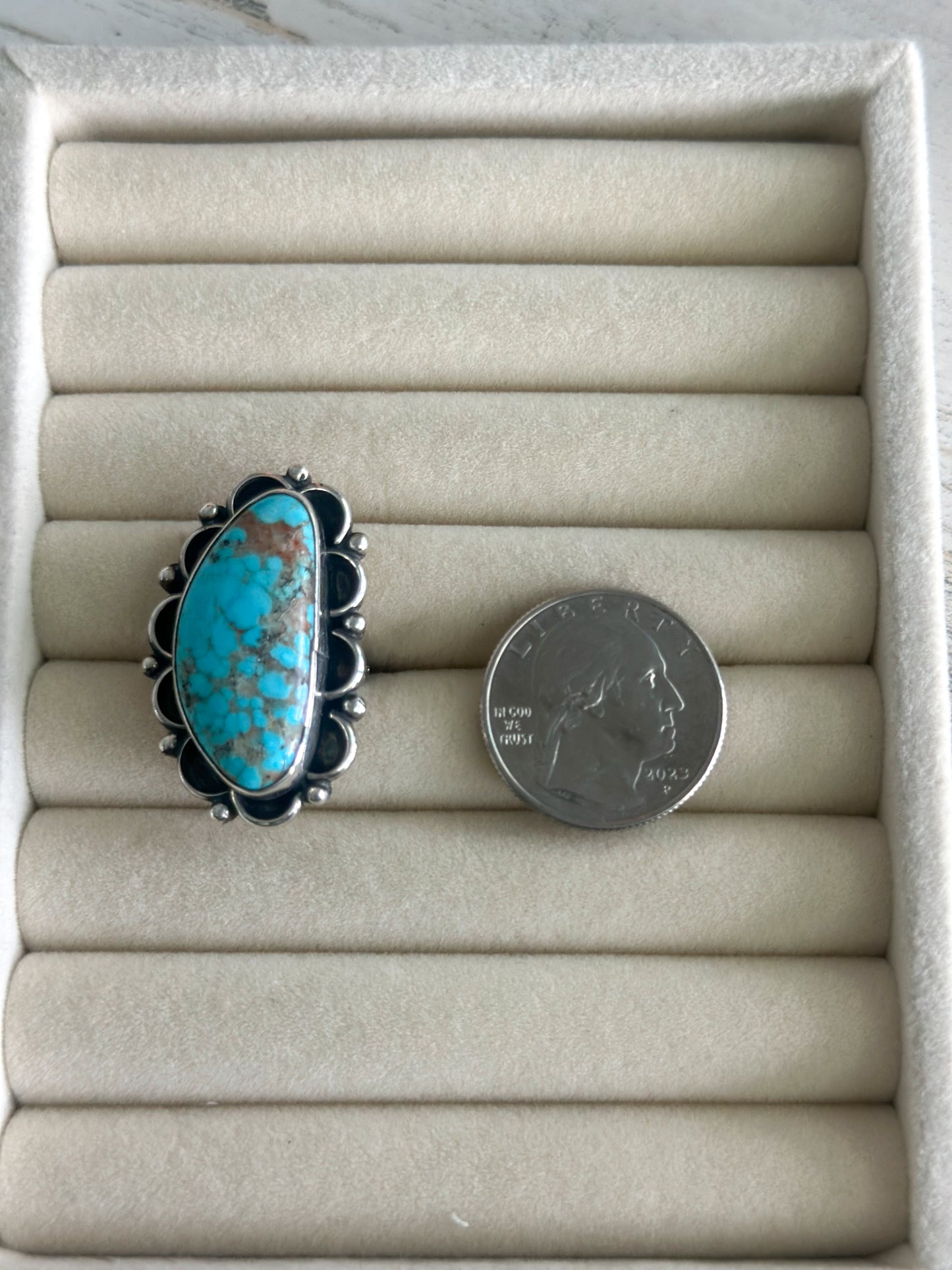 Native Made Blue & Brown Emerald Valley Turquoise 6