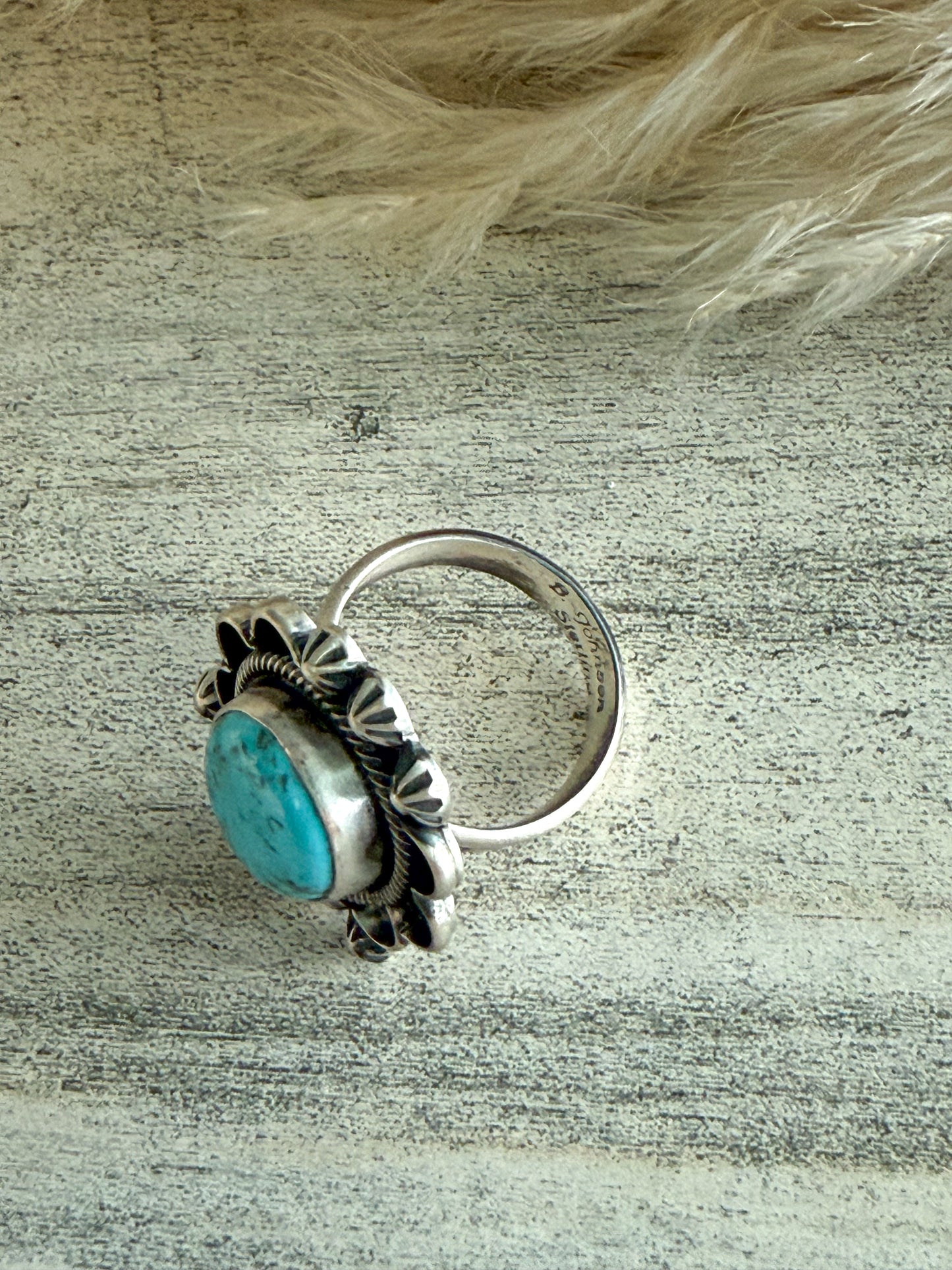 Native American Chilean Turquoise Adjustable Ring
