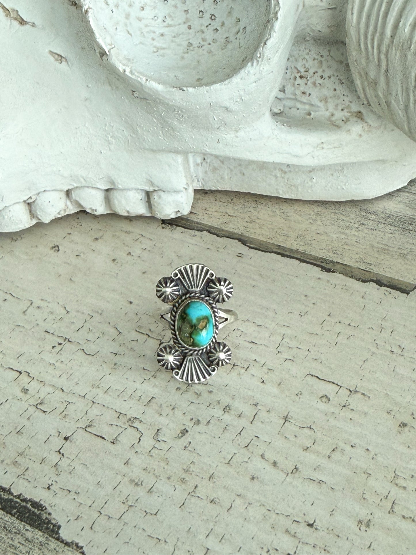 Native American Sonoran Gold Ring 7