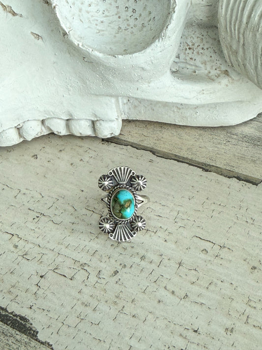 Native American Sonoran Gold Ring 7