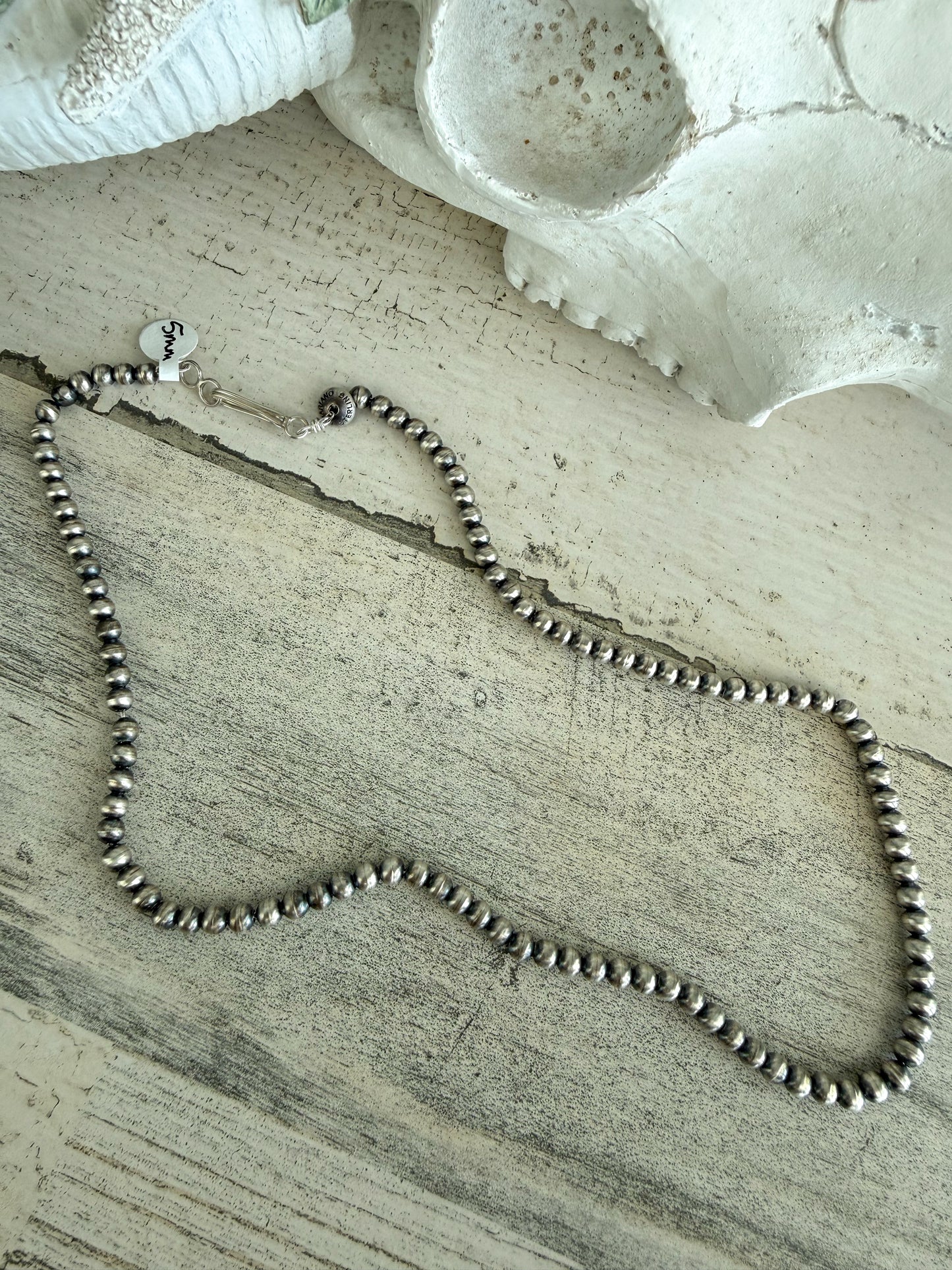 Native American Navajo Pearls 20" 5mm
