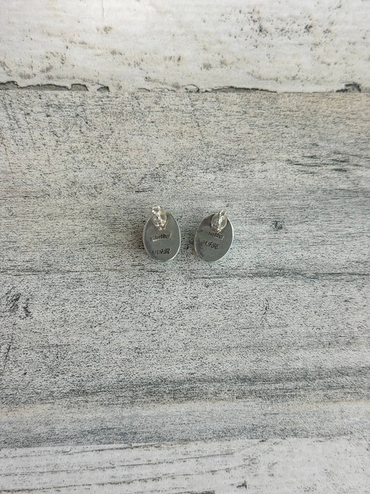Native American Sonoran Turquoise Stud Earrings
