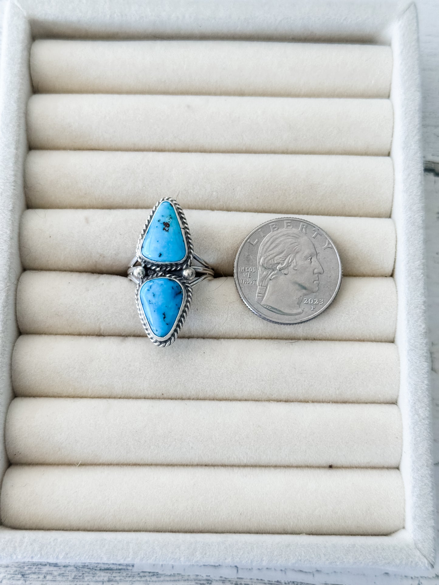 Native American Egyptian Turquoise Ring 7