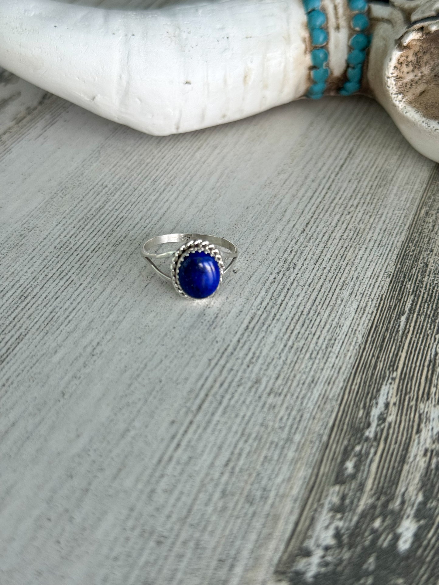 Native American Lapis Ring 8