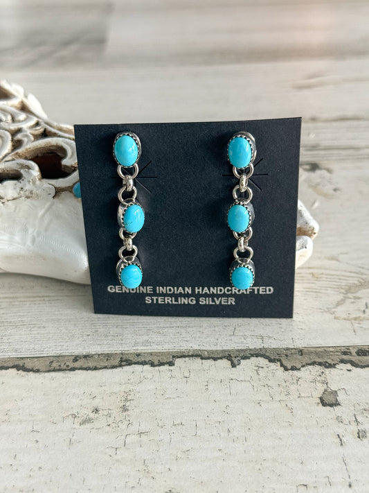 Native Made Sleeping Beauty Dangle Earrings