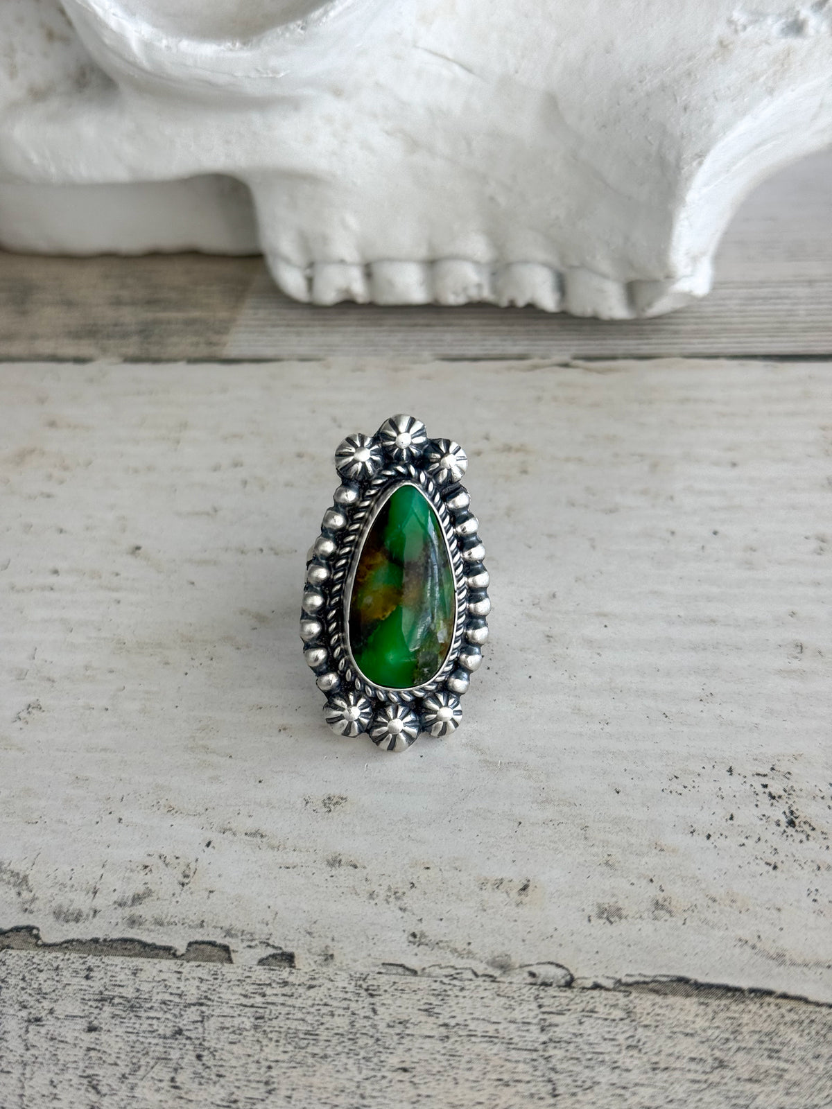 Native American Turquoise Ring 8