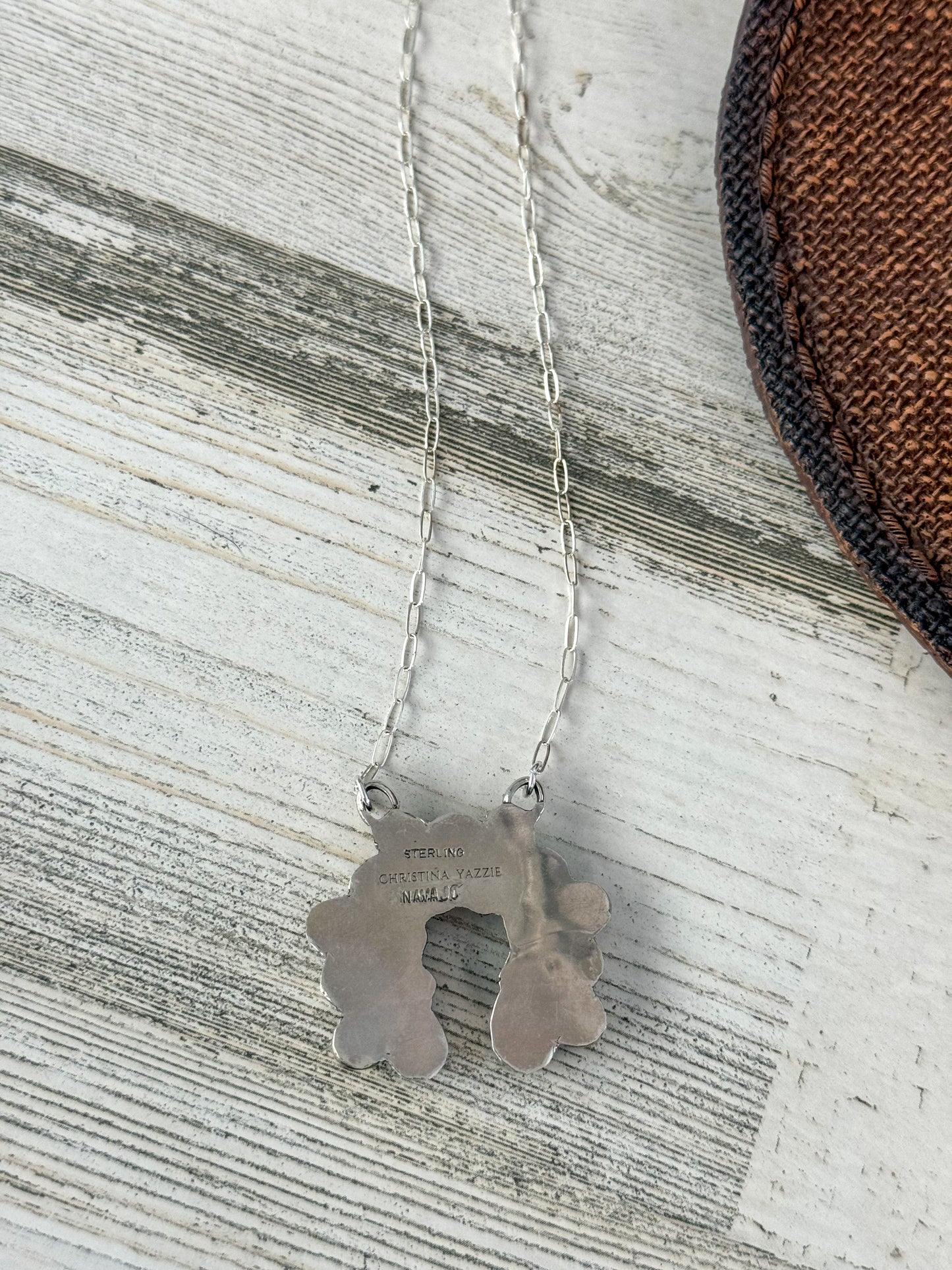 Native American Kingman Naja Necklace 16"