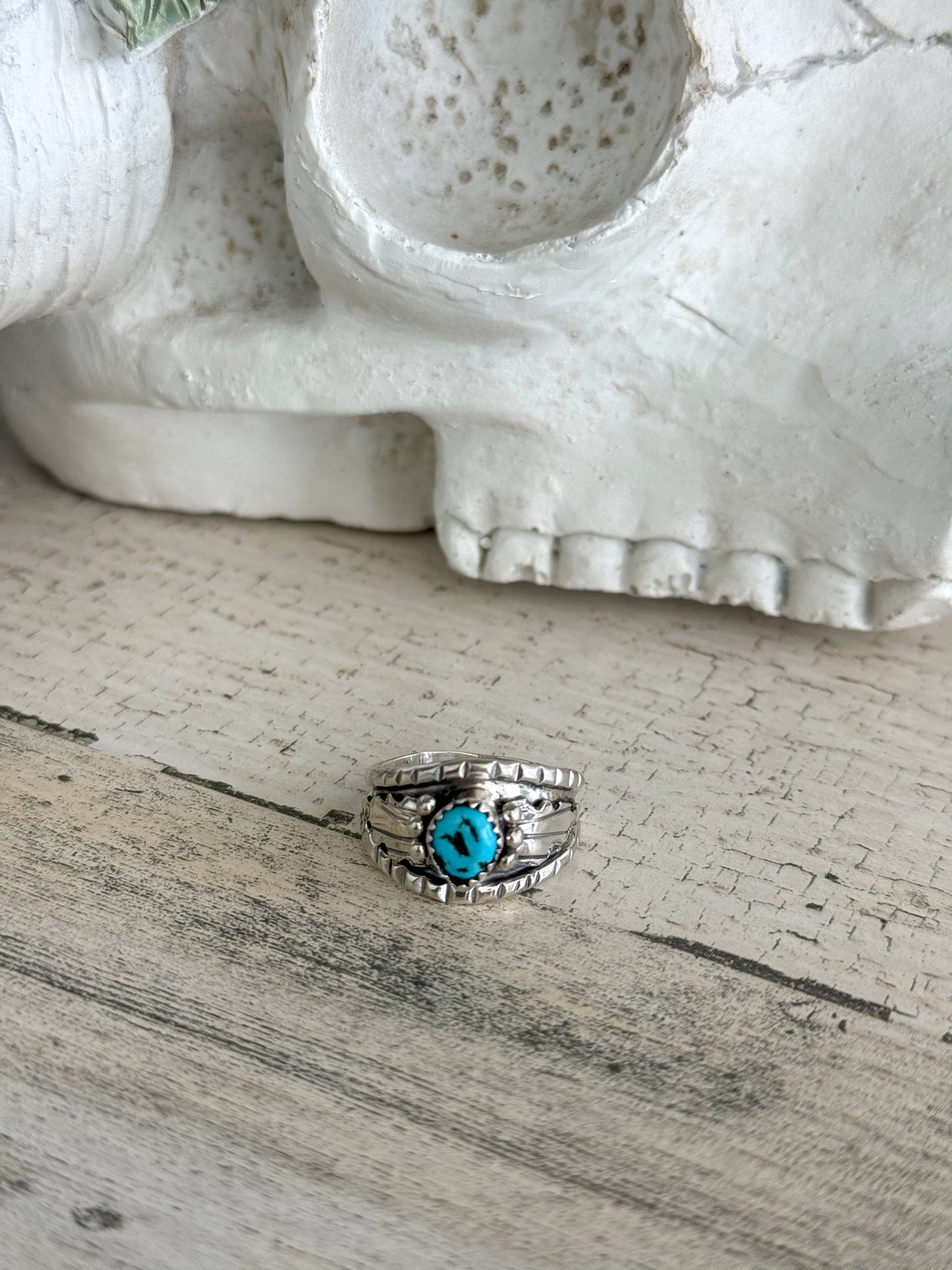 Native American Kingman Turquoise Ring 10