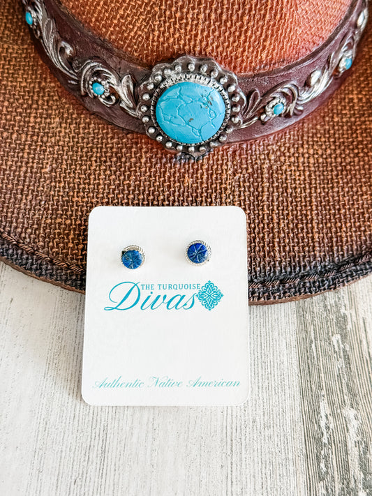 Native American Lapis Studs