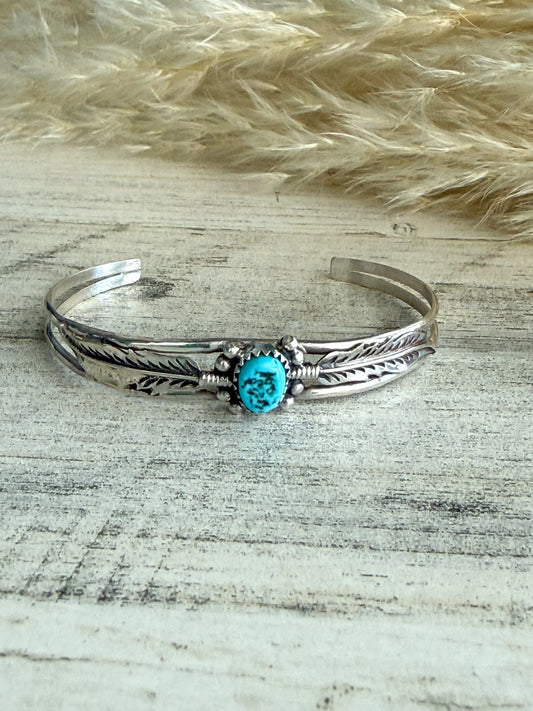 Native American Sterling Turquoise Bracelet