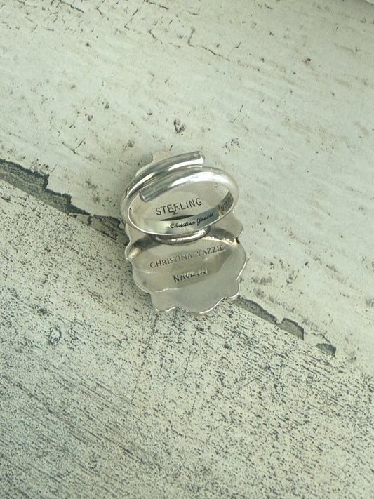 Native American Sonoran Blue Adjustable Ring