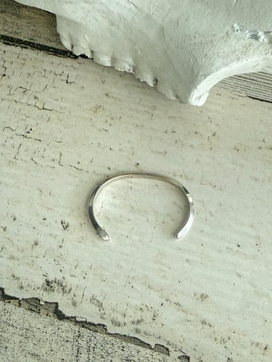 Native American Sterling Silver Baby Cuff 3.25”