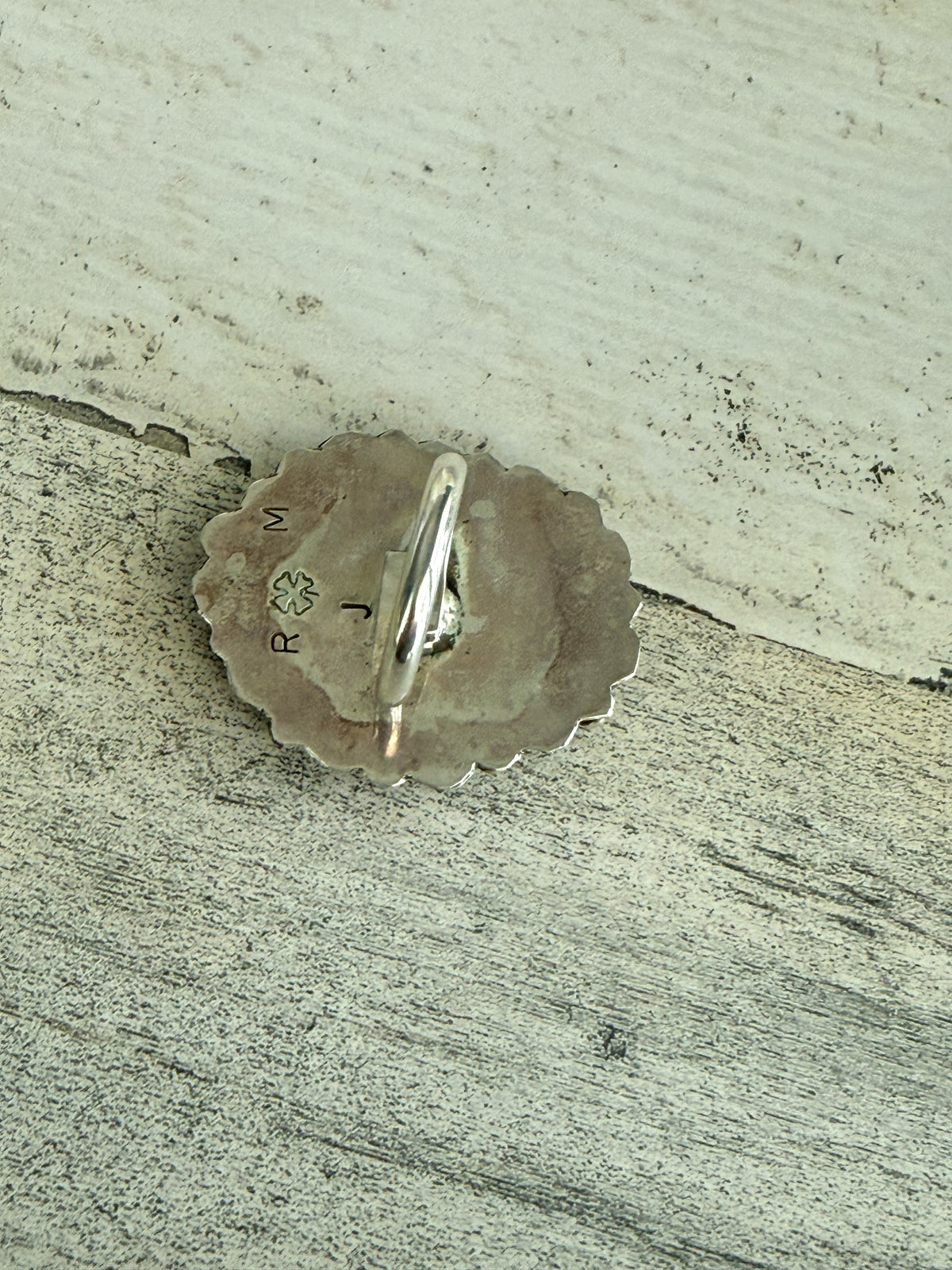 Native American Kingman Cluster Adjustable Ring