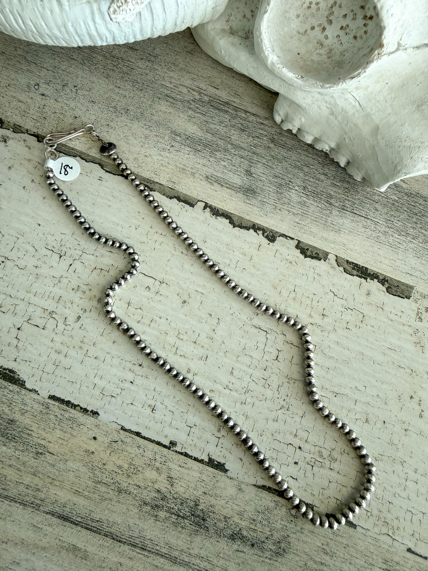 Native American Navajo Pearls 18" 4mm