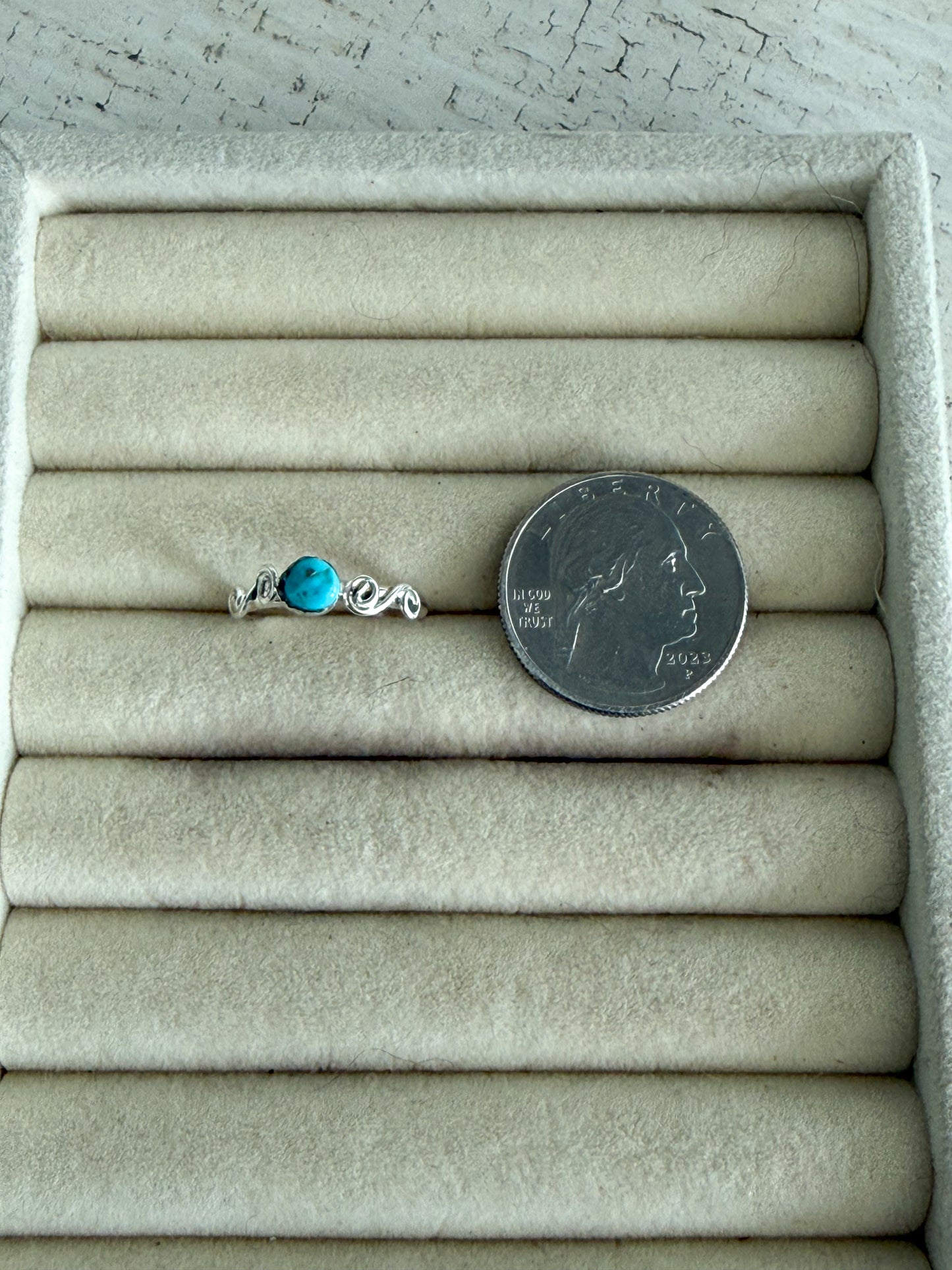 Native American Kingman Turquoise Ring 6