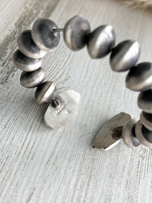 Native American Navajo Pearl & Royston Turquoise Cuff