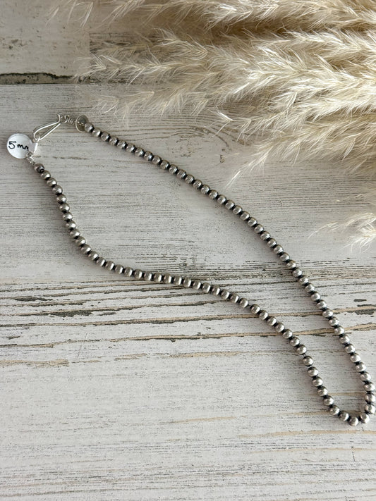 Native American Navajo Pearls 18" 5mm