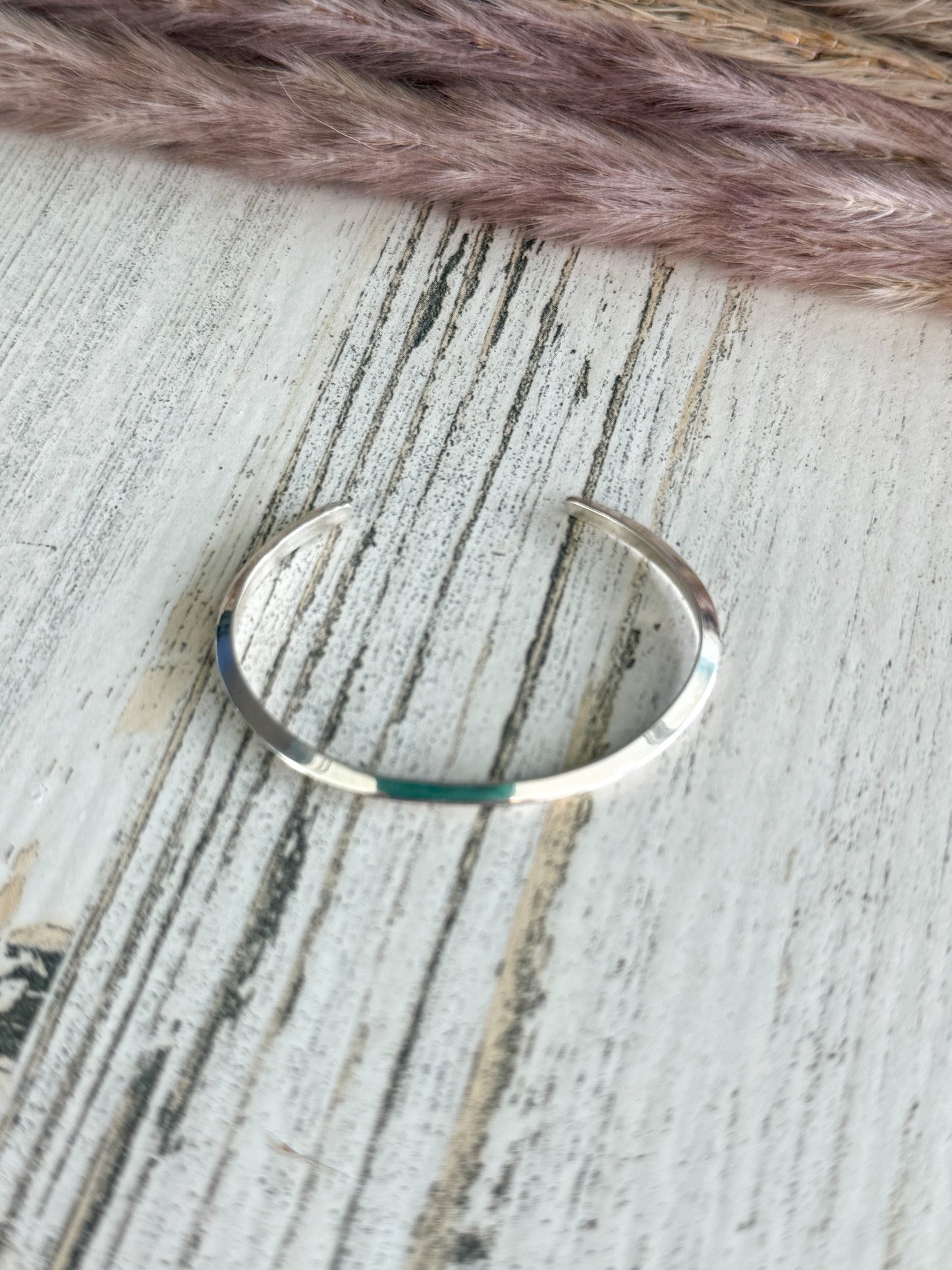 Native American Sterling Silver Baby Cuff 4.5"