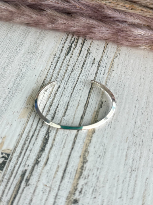 Native American Sterling Silver Baby Cuff 4.5"