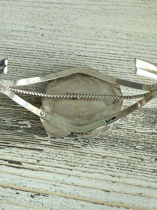 Native Made Turquoise Buffalo Cuff 6.75"