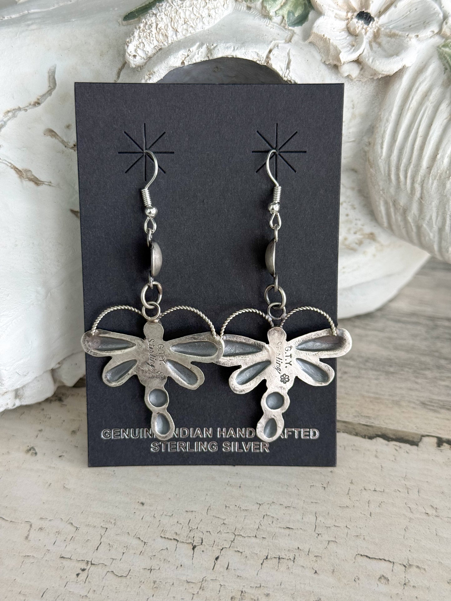 Native American Kingman Dragonfly Earrings