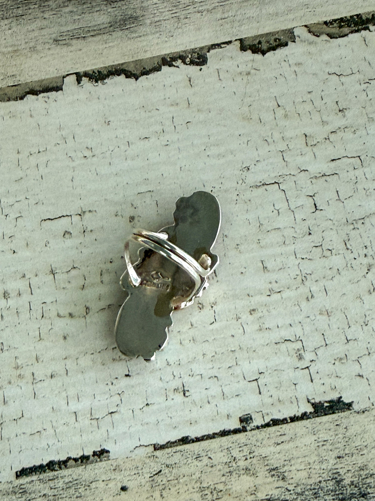 Native American Black Onyx & Turquoise Ring 8