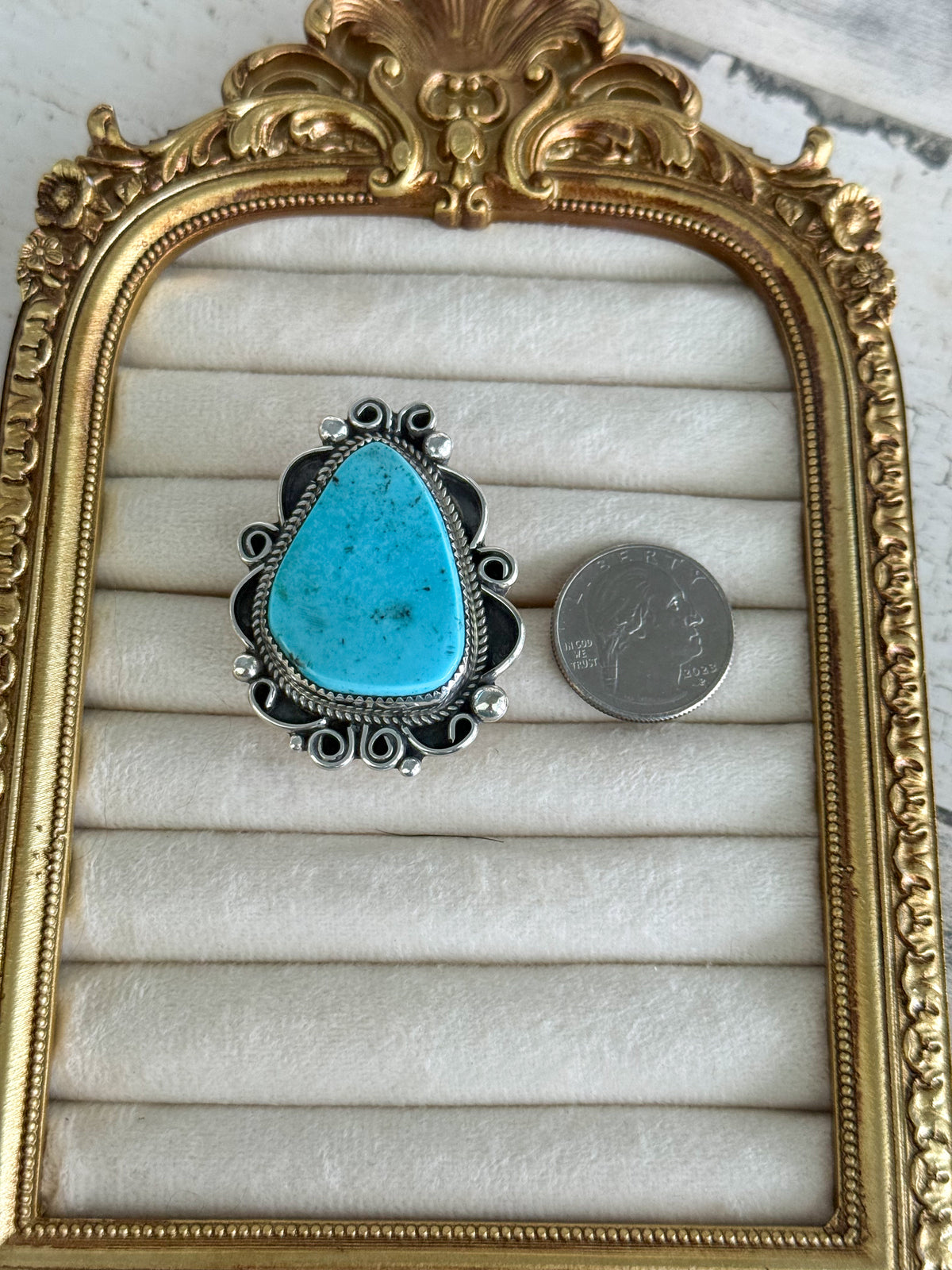 Native American Turquoise Ring 9.5