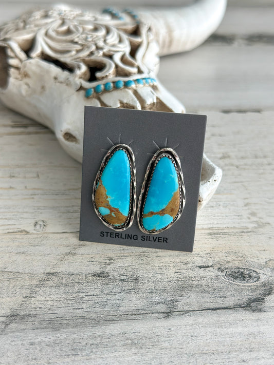 Native Made Sonoran Gold Turquoise Earrings