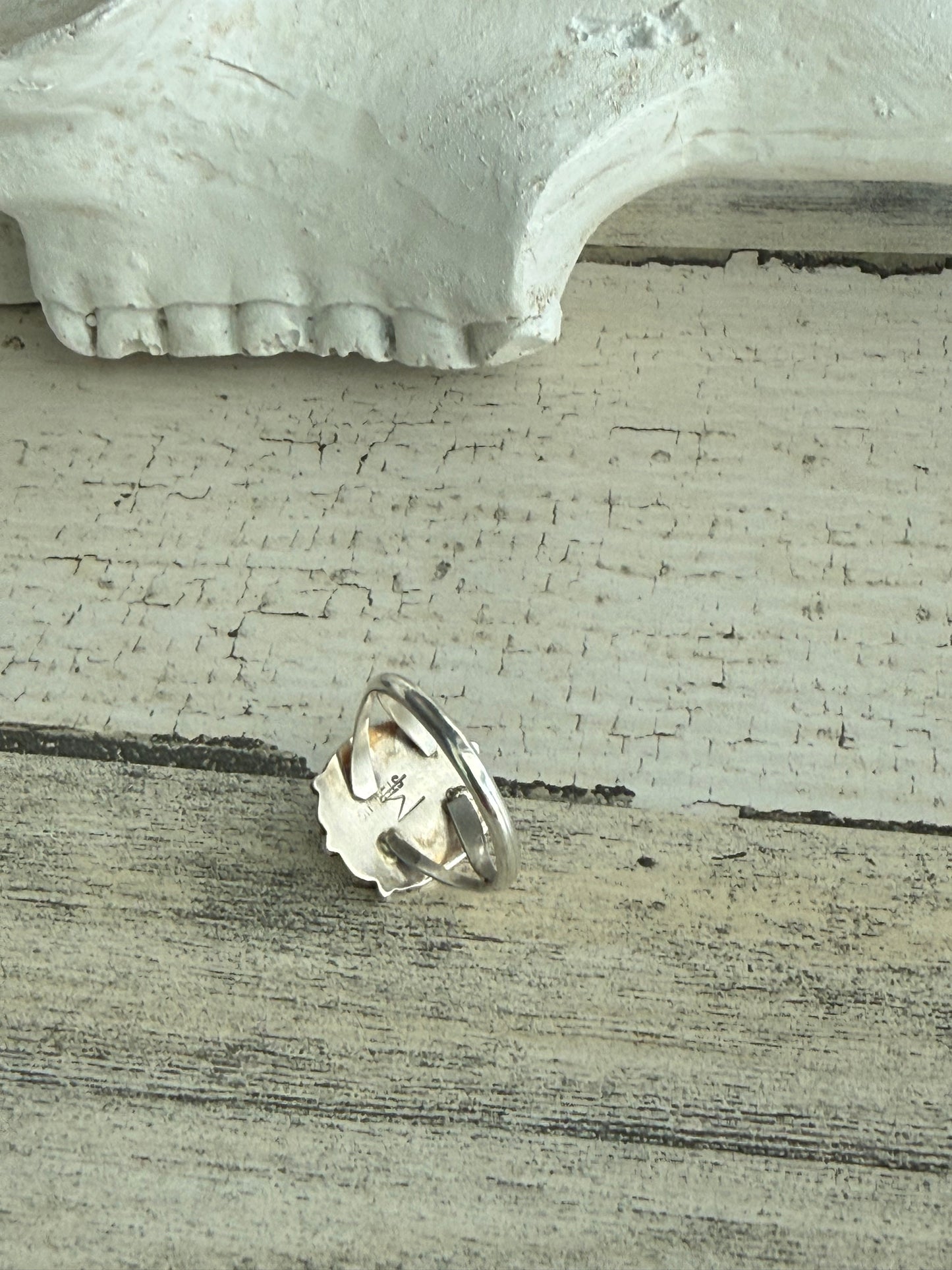 Native American Denim Lapis Ring 9