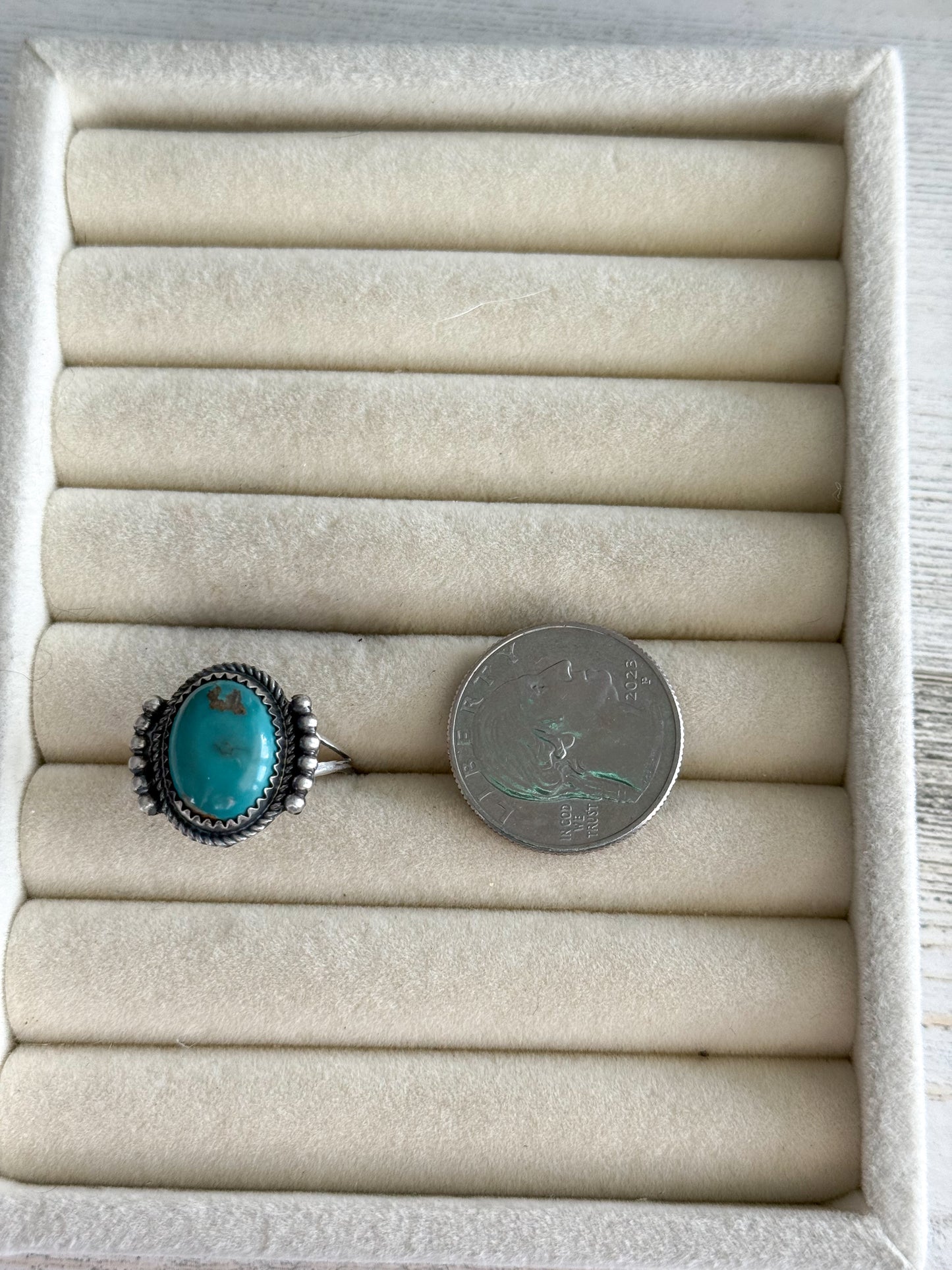 Native American Sonoran Gold Ring 9.5