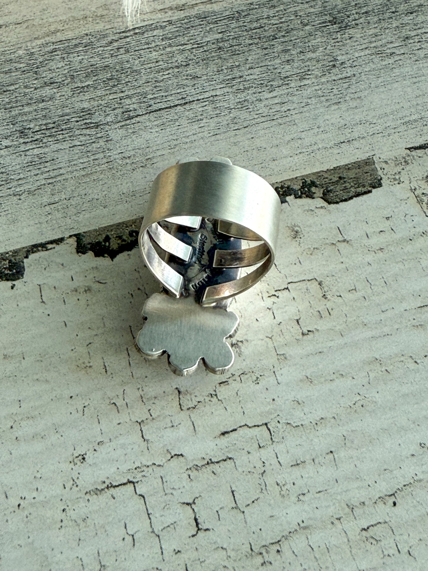 Native American Blue Ridge Turquoise Ring 9.5