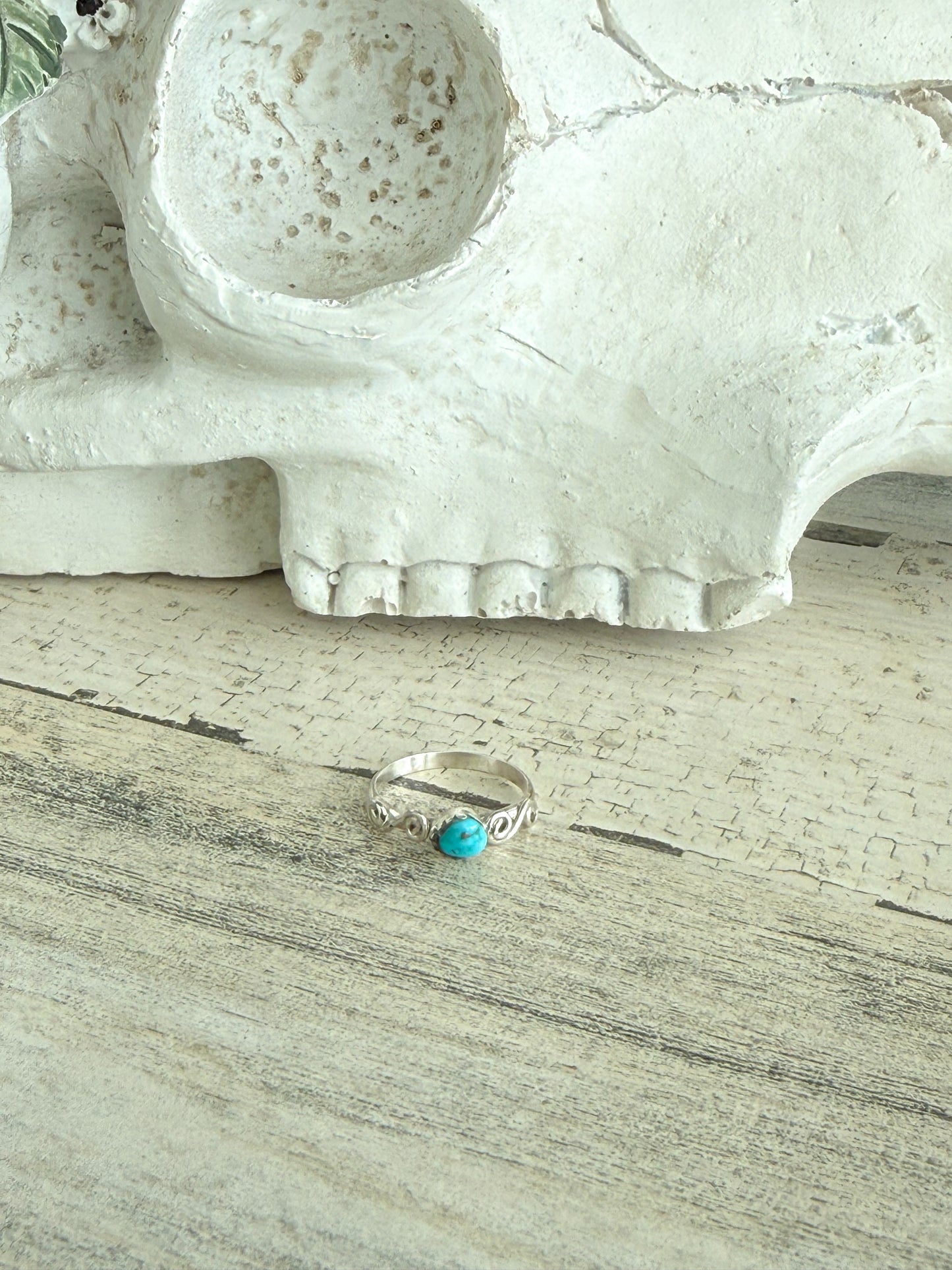 Native American Kingman Turquoise Ring 6