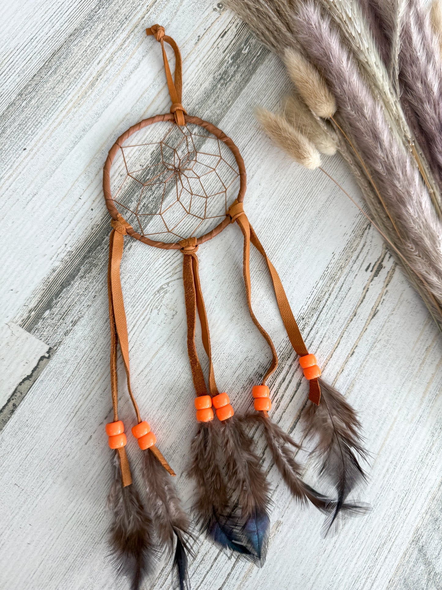 Native American 3" Dreamcatcher Brown