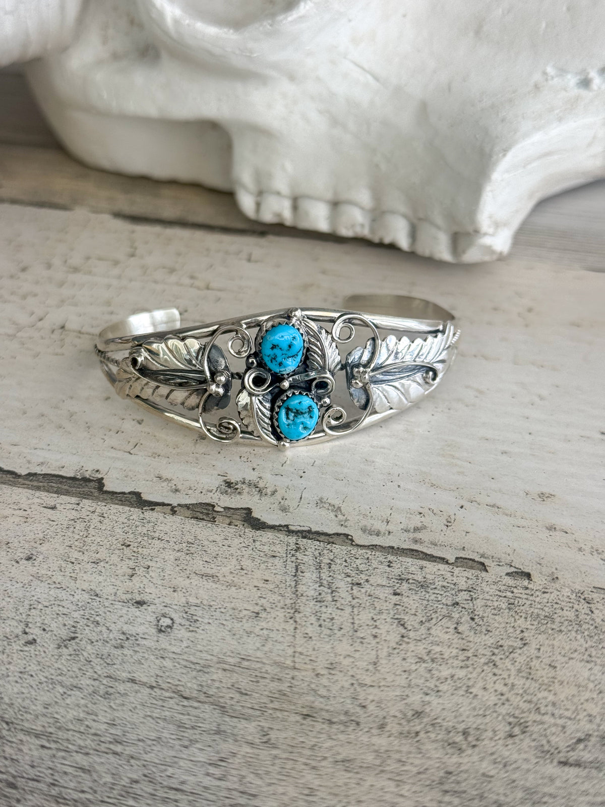 Native American Kingman Turquoise Cuff 6.75”