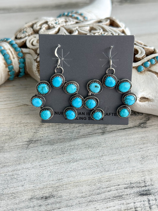 Native American Made Kingman Naja Earrings