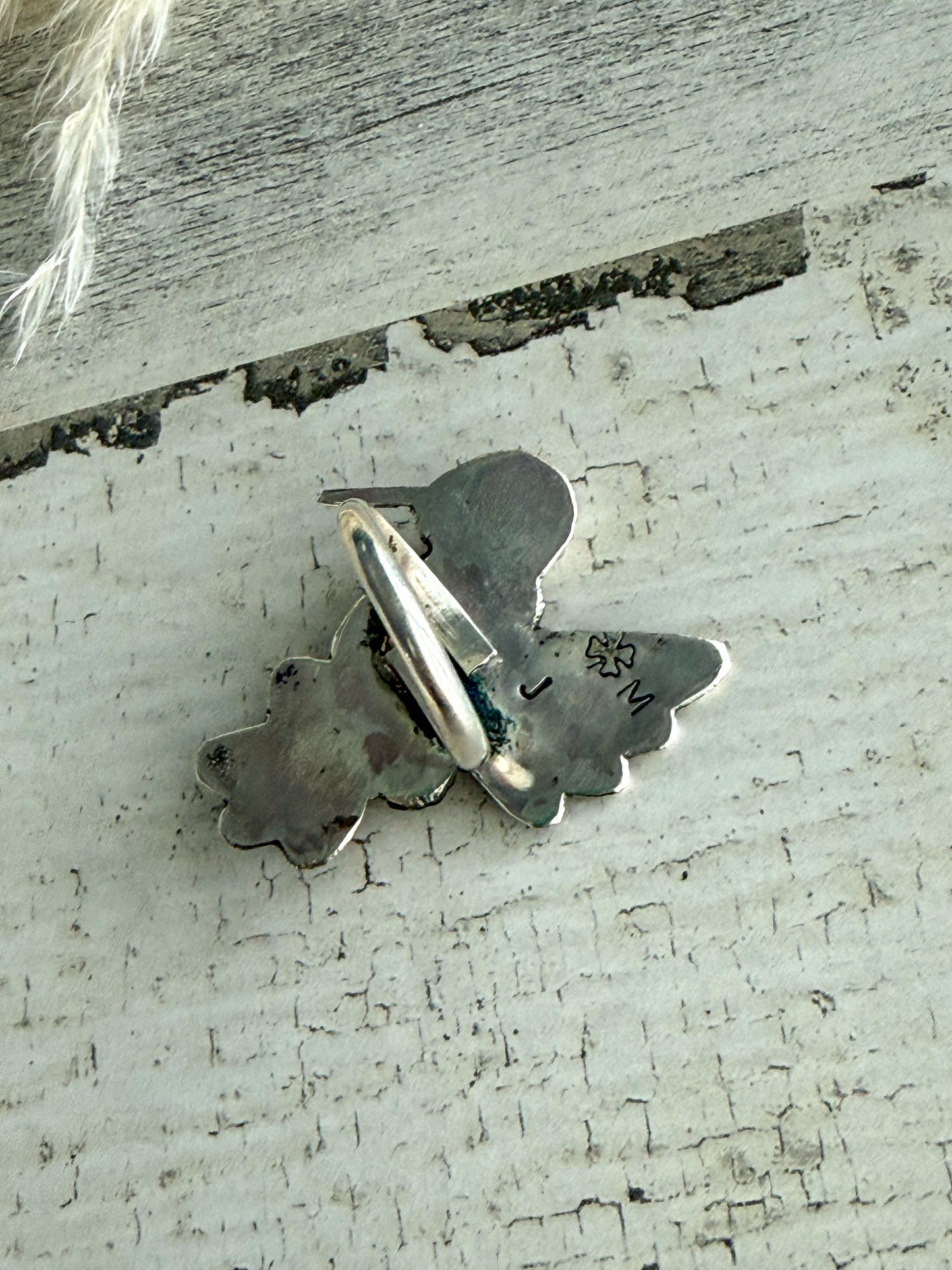 Native American Sonoran Gold Hummingbird Adjustable Ring
