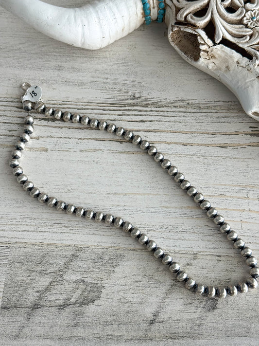Native American Navajo Pearls 18" 7mm