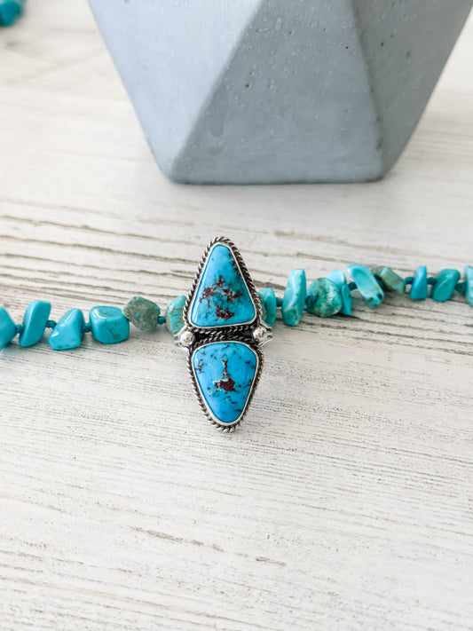 Native American Egyptian Turquoise Ring 9