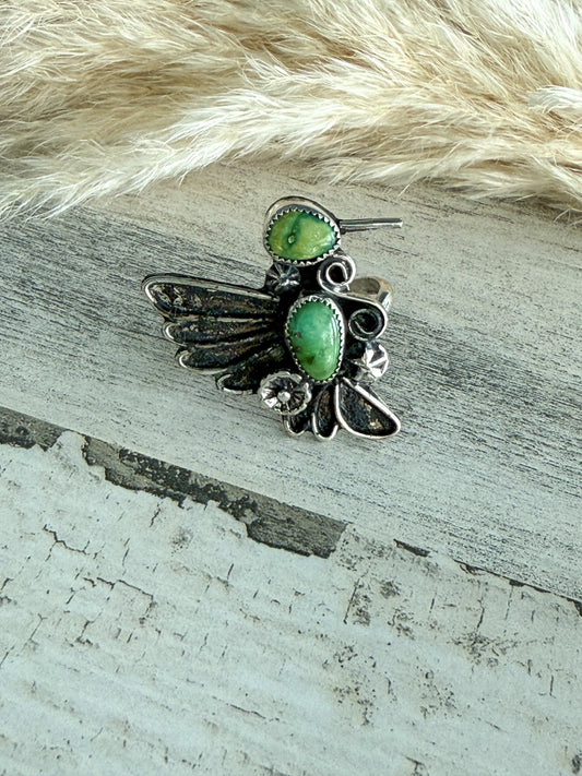 Native American Sonoran Gold Hummingbird Adjustable Ring