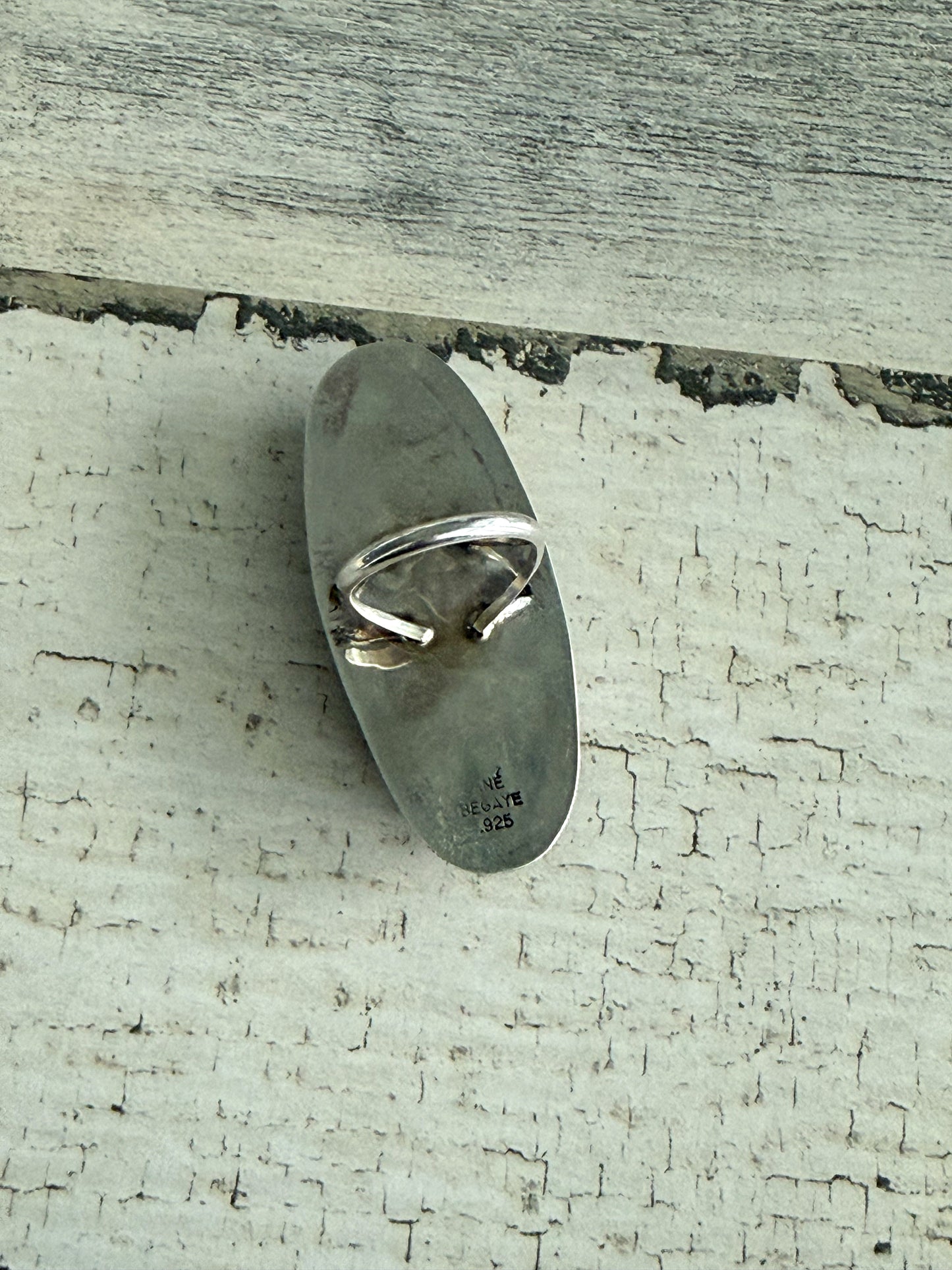 Native American Black Onyx Ring 7.5