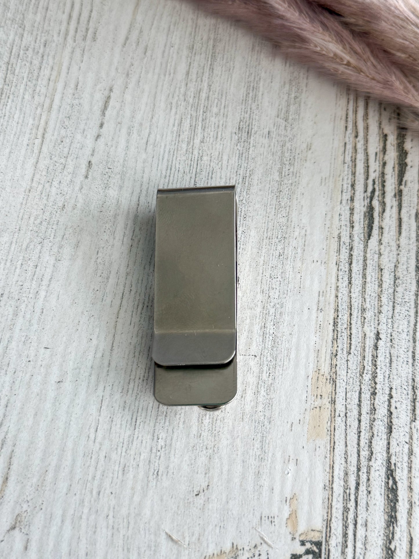 Native American Kingman & Coral Money Clip